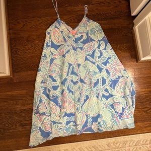 Lilly Pulitzer blue and pink dress